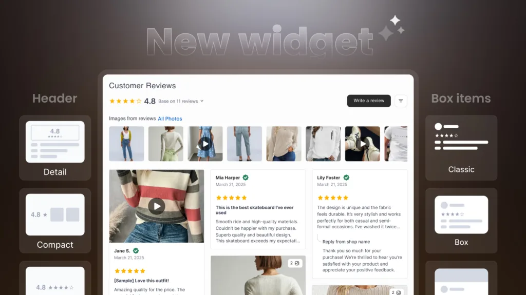 TrustShop 3.5: Cleaner, Modern Widget Styles for Your Store