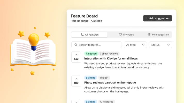 TrustShop 4.5: Feature Upvote — Vote on What We Build Next