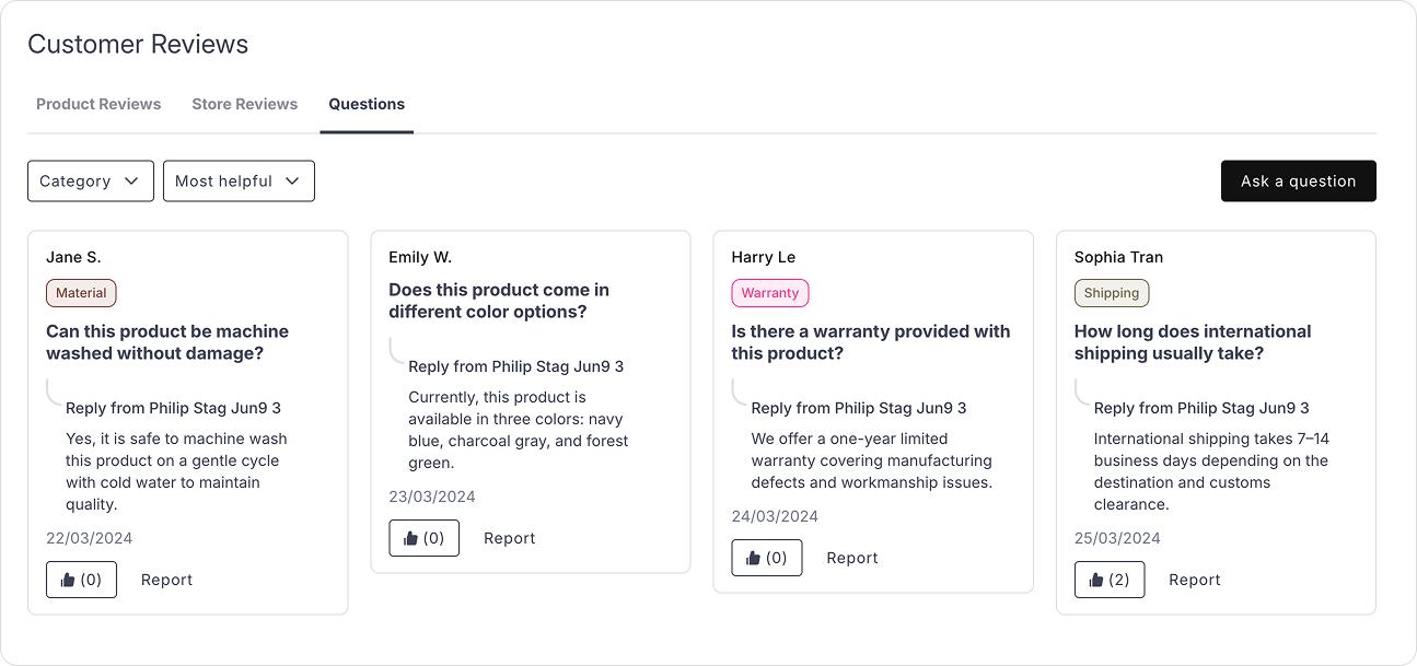 Product Q&A